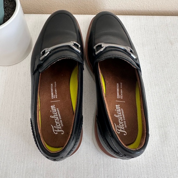 Florsheim Black Leather Memory Foam Comfortech Casual Loafers Men’s 7M - Picture 8 of 14